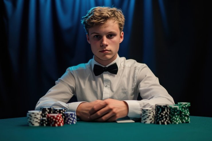 Evolution Gaming live blackjack table with dealer, cards, and betting interface on fastwin77 login